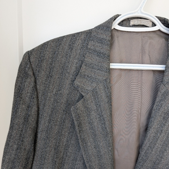 Vintage Leishman 100% pure virgin wool made in canada size 46 blazer - Picture 5 of 14